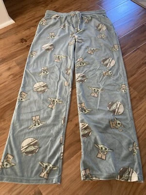 —Pantalones de pijama de salón Star Wars para hombre— Talla L Baby Yoda Child Grogu -Súper suave- Foto 1 de 4