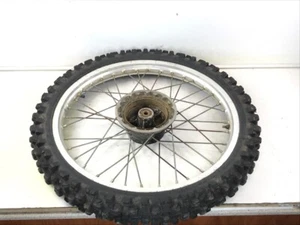 82 Suzuki RM125 RM 125 OEM Front Wheel Rim Hub Spokes Tire 21" - Picture 1 of 6