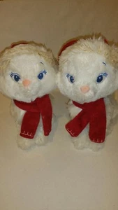 Set of 2 Walt Disney Christmas White Plush Teddy Bear. - Picture 1 of 6