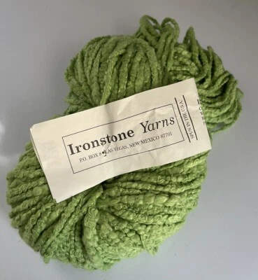 IRONSTONE Island Cotton & Rayon Boucle Super Bulky Yarn 300yds Green NEW! - Image 1 of 4