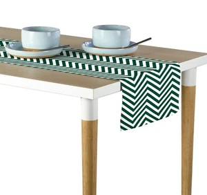 Green Chevron Table Runners - 12"x72" or 14"x108" - Picture 1 of 1