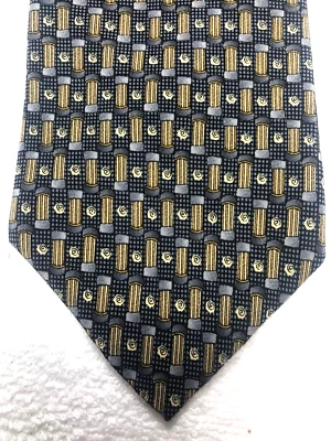 J GARCIA CORBATA HOMBRE GRIS CARBÓN CON ORO GRIS 4 X 57 Foto 1 de 4