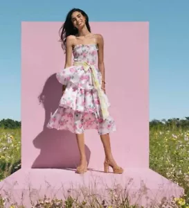 Vestido Elise Calado en Niveles LoveShackFancy Target Talla Mediana Nuevo con Etiquetas - Imagen 1 de 1