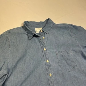 J. Crew Chambray Shirt Dress Long Sleeve Classic Button Down Women's 20 - Picture 1 of 9
