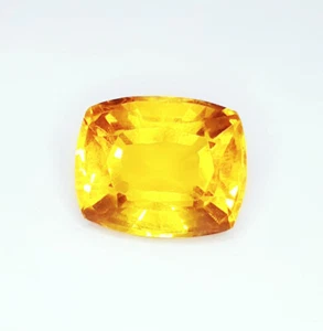Gemas sueltas de citrino amarillo natural sin tratar certificadas 8-10 quilates transparente WC68 - Imagen 1 de 10