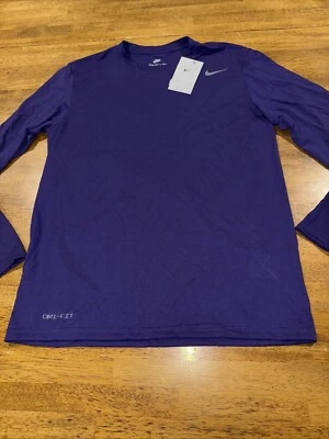 Nike Hombres Dri-Fit Legend LS Mediana Camisa de Entrenamiento Púrpura 727980 545 Nueva Con Etiqueta Foto 1 de 4