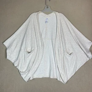 Athleta Cardigan Womens M Oatmeal Cocoon Wrap Open Front Relaxed Fit - Picture 1 of 9