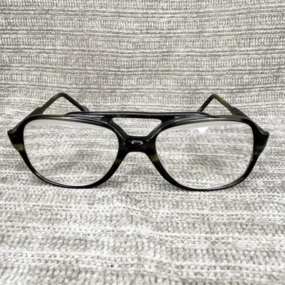 Vintage Regency Eyeglasses Aviator Frames Jet Fare Green Tortoise USA 53-16-140 - Image 1 of 4