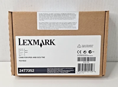 Lexmark 24T7352 Card for IPDS and SCS/TNE Fits MX71X MX81X Lexmark Printers New - Image 1 of 4