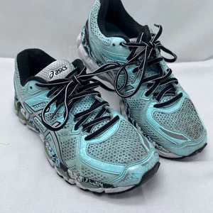 Zapatillas deportivas Asics Gel Kayano 21 T4H7Q verde espuma de mar 7,5 usadas en excelente estado - Imagen 1 de 9