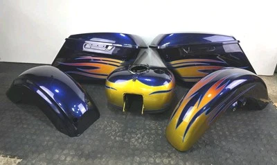 114 14-23 OEM Harley FLHR Road King Meteor azul carenado kit de pintura de carrocería estaño  Foto 1 de 4