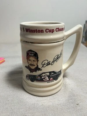 1991 年 Dale Earnhardt NASCAR 温斯顿杯冠军马克杯 Stein 复古 — 第 1/4 张图片