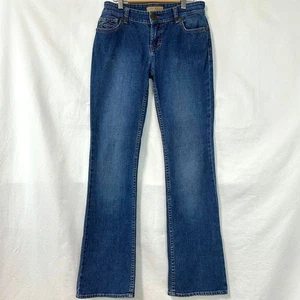 TOMMY JEANS HILFIGER Y2K Dark Wash Blue Denim Low Rise Bootcut Flare Jeans Sz 3 - Picture 1 of 7