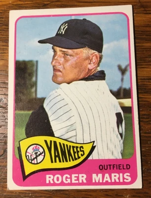 1965 Topps Baseball #155 Roger Maris en muy buen estado-ex New York Yankees Foto 1 de 4