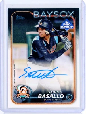 2024 Topps Pro Debut MILB SAMUEL BASALLO AUTO Autograph RC Rookie Orioles - Image 1 of 2