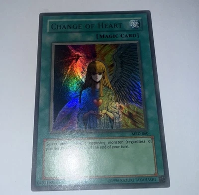 Yugioh Change of Heart MRD-060 Ultra Rare Original Print Unl (MP) - Image 1 of 4