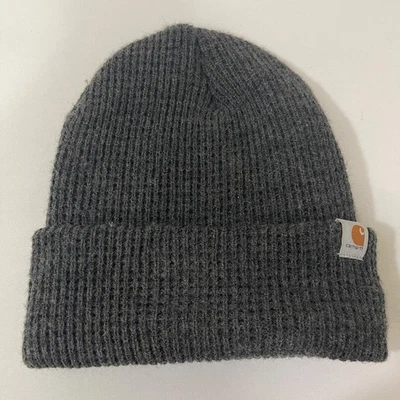 Gorro Carhartt Para Hombres Talla Única Gris Madera Acrílico Sombrero Aislante Platino Foto 1 de 4