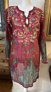 Tunica donna boho di Raj taglia grande splendidi colori e ricami - Foto 1 di 18
