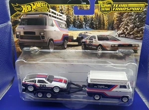 2025 HOT WHEELS PREMIUM TEAM TRANSPORT DMC DELOREAN & HW RALLY HAULER - Picture 1 of 3