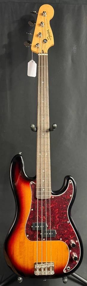Squier Classic Vibe 60's Precision Bass 4-String P-Bass Guitar 3-Tone Sunburst - Image 1 of 4