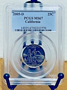 2005-D Washington Quarter California PCGS MS67 Mint State 67 #02313770 - Picture 1 of 2
