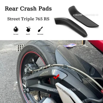 Almohadillas de protección contra choques traseros cubierta de protección contra colisiones para Triumph Street Triple 765 RS Foto 1 de 4