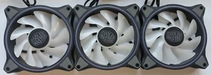 3 x 120mm Cooler Master MasterFan MF120 Halo 3-in-1 - UN USED - Picture 1 of 5