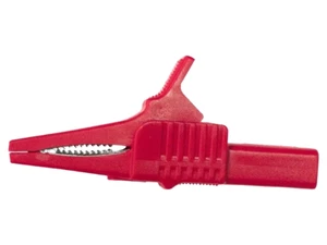 BU-65-2 Krokodilklemme; 30A; rot; Griffkapazität: max.19mm; Buchsengröße: 4mm - Bild 1 von 1