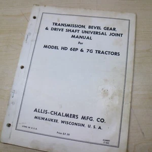 ALLIS CHALMERS HD-6EP 7G Crawler TRACTOR Transmission Service Manual shop repair - Picture 1 of 6