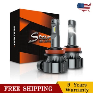 SEALIGHT Fog Light Bulbs H11 LED DRL 3000K Fits H8 H16 H11 Yellow Fog Lights - Picture 1 of 8