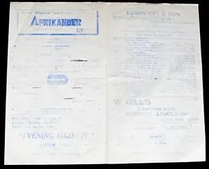 BISHOP AUCKLAND AFC v HARTLEPOOL RESERVES 21/12/1946 DURHAM SENIOR CUP PROGRAMME - Picture 1 of 3