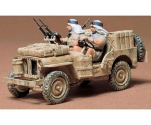 TAMIYA 1/35 Military Miniature Series n.33 British Army SAS Jeep Plasti - Foto 1 di 1