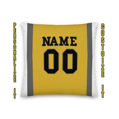 Funda de Almohada Personalizada para Equipo de Fútbol, Funda de Almohada Personalizada con Nombre y Número Foto 1 de 4