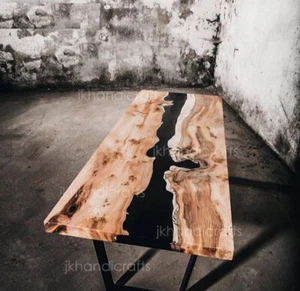 New Custom Order Epoxy Dining coffee Table Tops walnut Table Christmas Gift - Picture 1 of 5