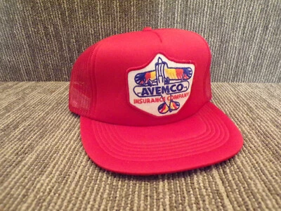 Vtg NOS AVEMCO Aviation Insurance Co.  Snapback Mesh Trucker Hat/Cap - Image 1 of 4