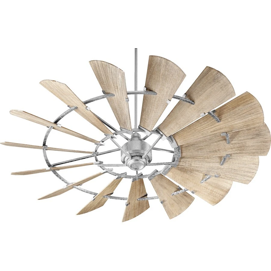 Quorum 72' Windmill Ceiling Fan, Galvanized - 97215-9 - Image 1 of 1