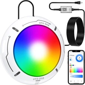 LED Pool Lights for Above Ground Pool with APP Control 20W RGB Pool Light wit - Picture 1 of 7