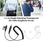 7.1-A3 In-ear Air Duct Headset Single listening Transparent Air Tube Earphone`