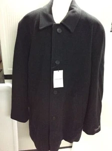 NEW $598 Cole Haan Italian Wool/Cashmere Blend Overcoat COAT JACKET XXL Charcoal - Picture 1 of 7