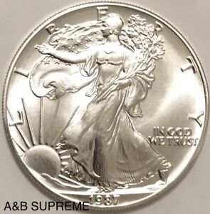 1987 American Silver Eagle Coin Bu 1 Oz US $1 Dollar Brilliant Uncirculated Mint