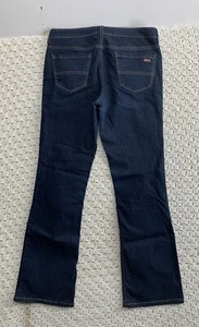 Dickies Genuine Slim Jeans Women 10 Reg Bootcut Dark Blue Denim W32 L31 W847295 - Picture 1 of 13