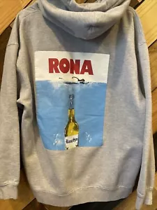 Felpa con cappuccio pullover Full Send Rona taglia Uomo XL mascelle/corona grigia - Foto 1 di 11