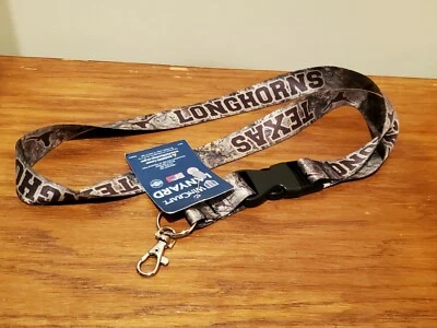 Texas Longhorns WinCraft NCAA Team RealTree Camouflage Camo Lanyard w/ Keyring - Image 1 of 2