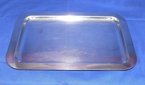 Servierplatte Edelstahl rechteckig 28 x 20 cm #6532 - Bild 1 von 3