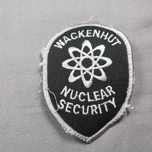 Wackenhut Nuclear Security Black Silver Uniform Takeoff 4" Patch - Picture 1 of 2