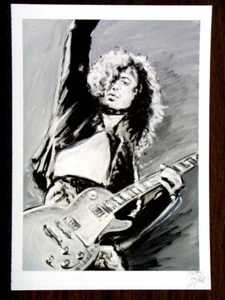 Kunst Druck Grafik MUSIK-LEGENDEN Bild handsigniert, limitiert, nummeriert - Picture 1 of 2