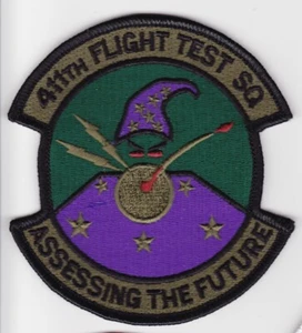 Parche del Escuadrón de Pruebas de Vuelo 411 - Verde Oliva Oscuro RARO Edwards AFB - Imagen 1 de 1