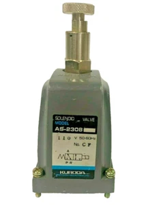 KURODA  AS-2308 Replacement Solenoid Coil with Manual Operator 110V AC 50-60 Hz  - Picture 1 of 4