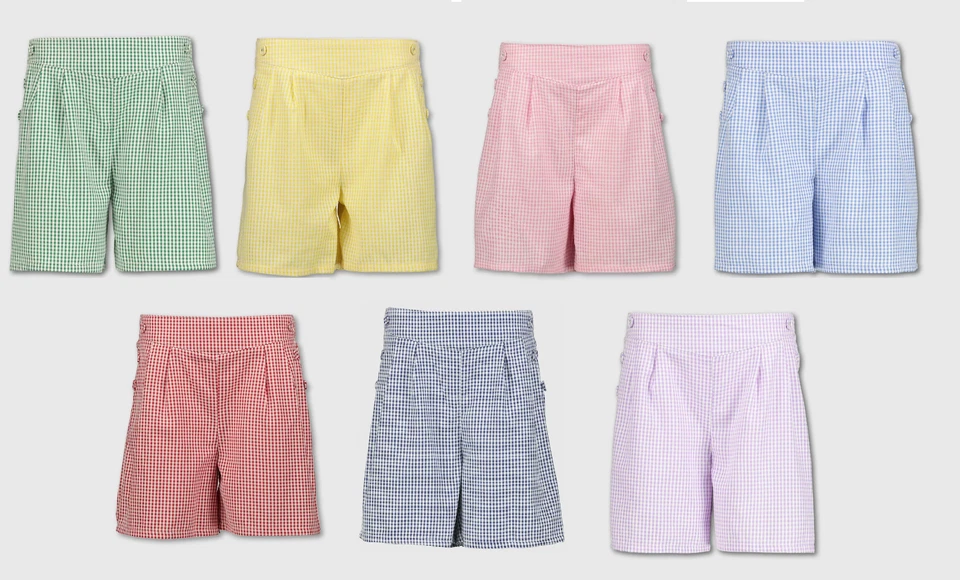 Pantalones Cortos Escolares Plisados Guinga Corte Culottes Edad 3-14 Niñas Foto 1 de 1