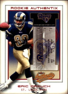 2002 Fleer Authentix #131 Eric Crouch RC /1250 - NM-MT - Image 1 of 2